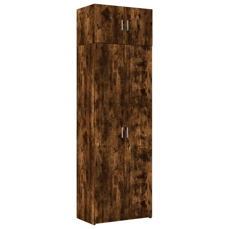 Storage Cabinet Smoked Oak 70x42.5x225 cm Engineered Wood