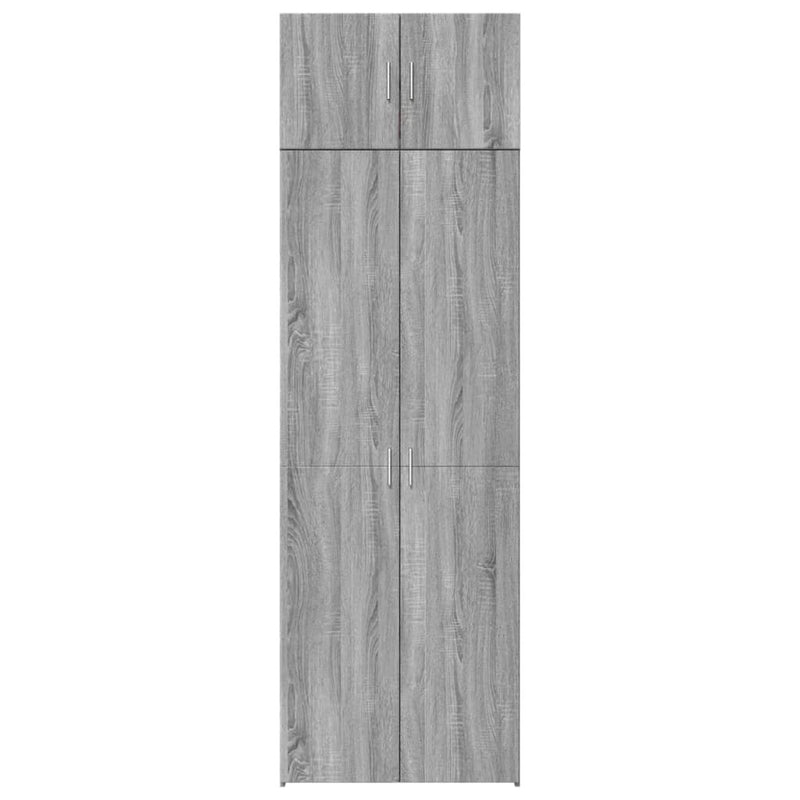 Storage Cabinet Grey Sonoma 70x42.5x225 cm Engineered Wood