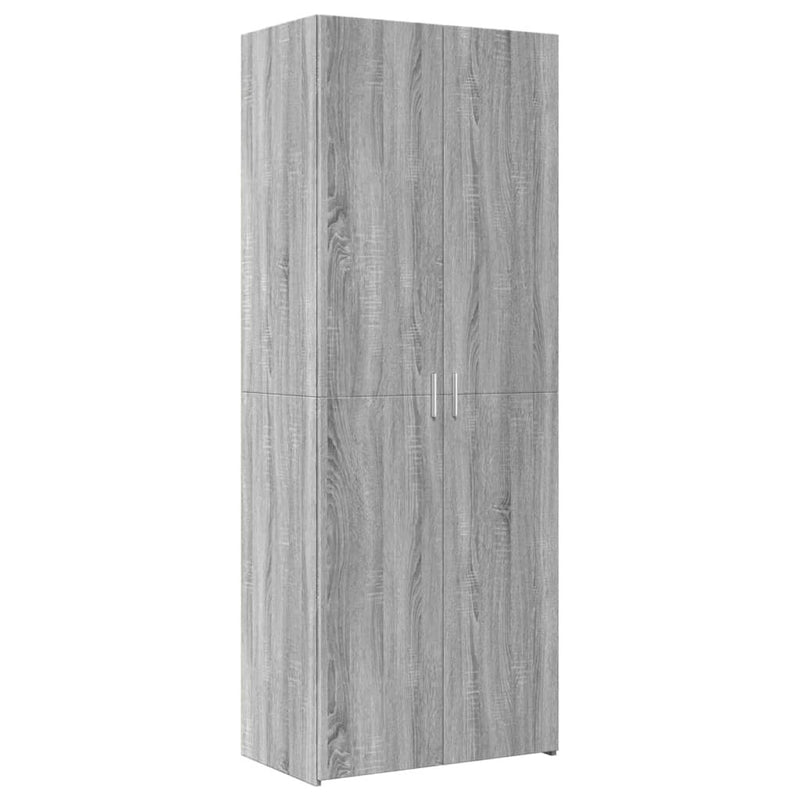 Storage Cabinet Grey Sonoma 70x42.5x225 cm Engineered Wood