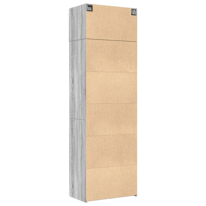 Storage Cabinet Grey Sonoma 70x42.5x225 cm Engineered Wood