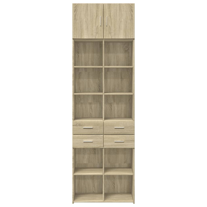 Storage Cabinet Sonoma Oak 70x42.5x225 cm Engineered Wood