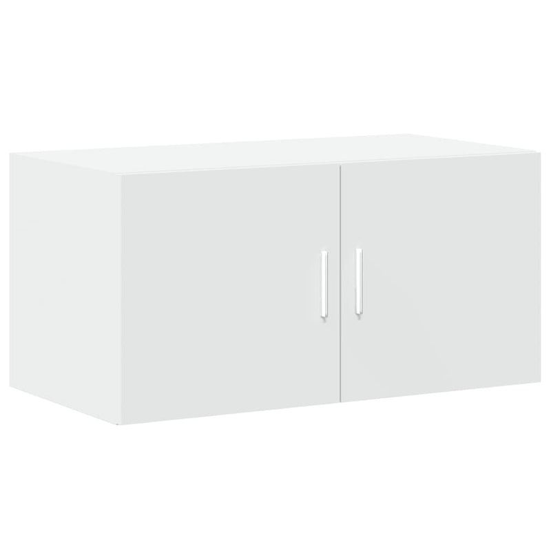 Storage Cabinet White 80x42.5x225 cm Engineered Wood