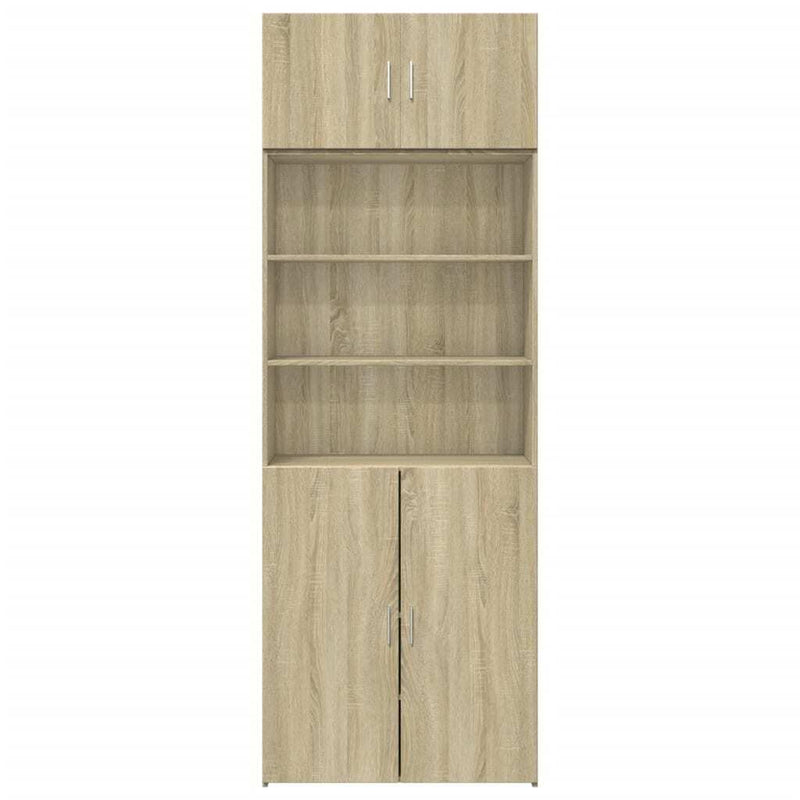 Storage Cabinet Sonoma Oak 80x42.5x225 cm Engineered Wood