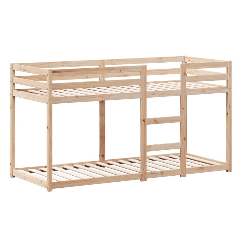 Bunk Bed without Mattress 75x190 cm Small Single Solid Wood Pine