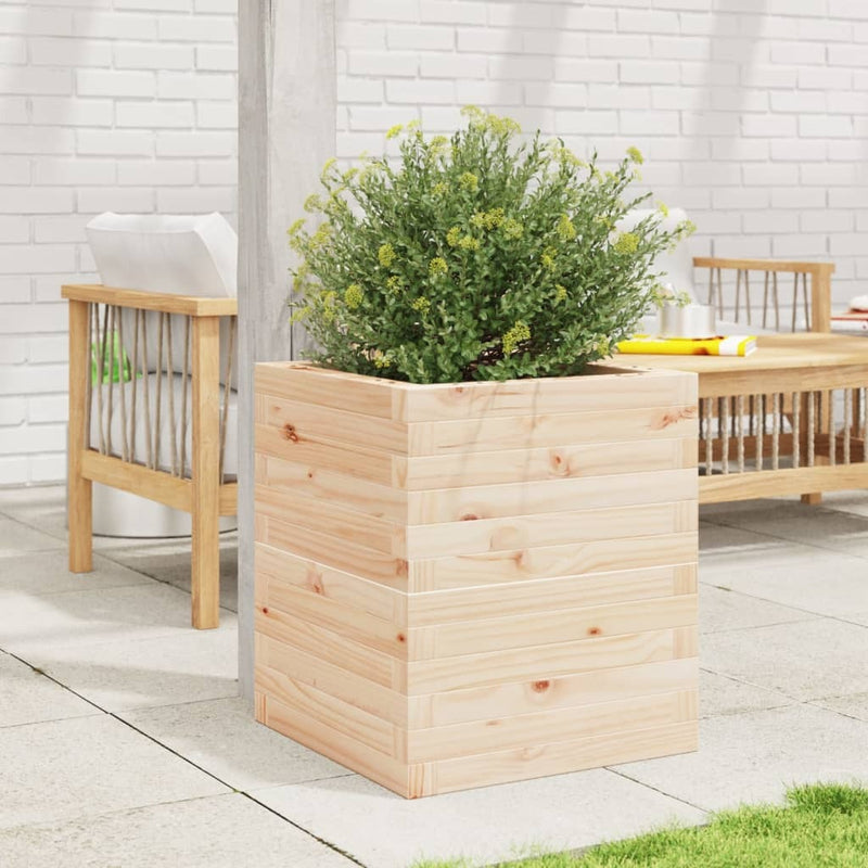 Garden Planter 40x40x46 cm Solid Wood Pine