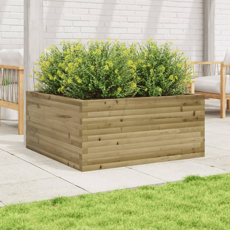 Garden Planter 100x100x46 cm Impregnated Wood Pine