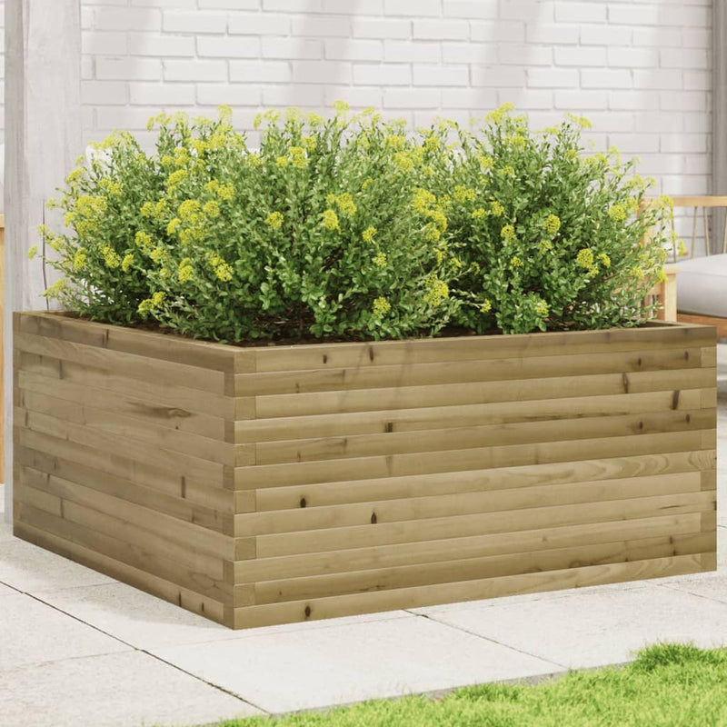 Garden Planter 100x100x46 cm Impregnated Wood Pine