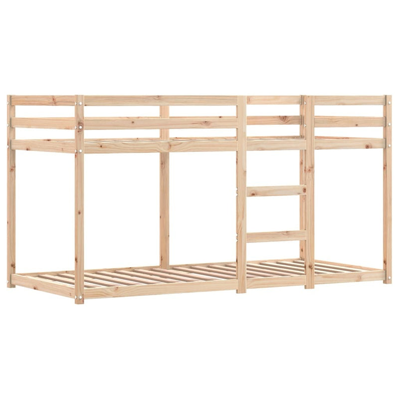 Bunk Bed without Mattress Blue 75x190 cm Small Single Solid Wood Pine