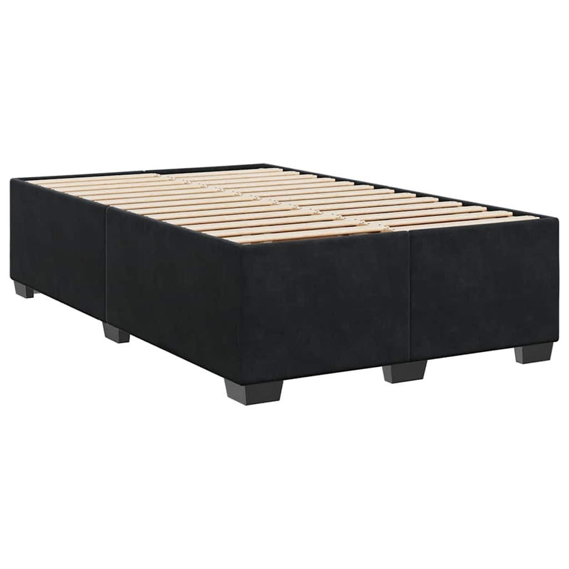 Bed Frame without Mattress Black?Double Velvet