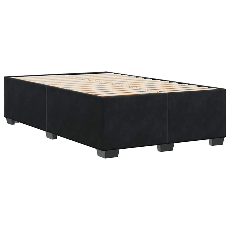 Bed Frame without Mattress Black?Double Velvet