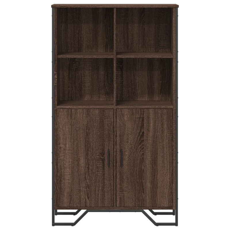 Highboard Brown Oak 79.5x35.5x137.5 cm Engineered wood