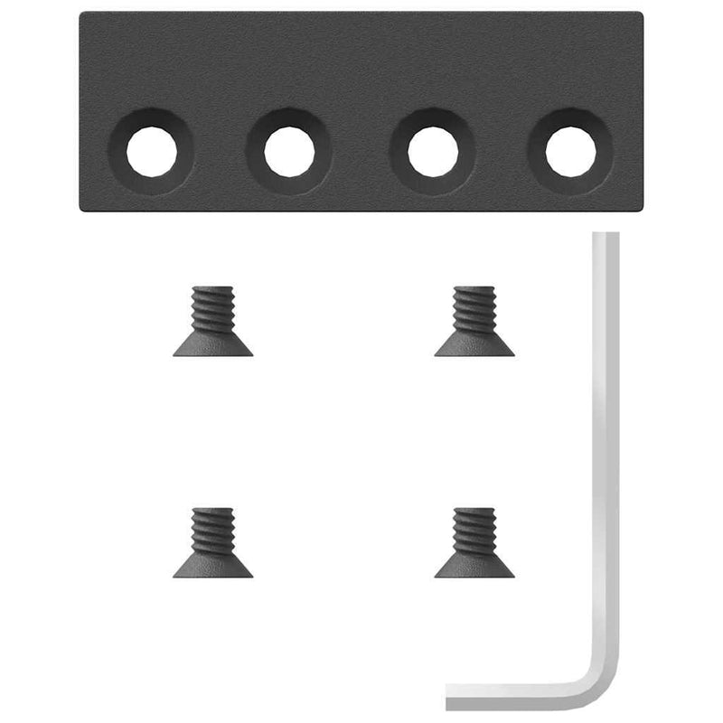 Sliding Door Hardware Kit 366 cm Steel Black