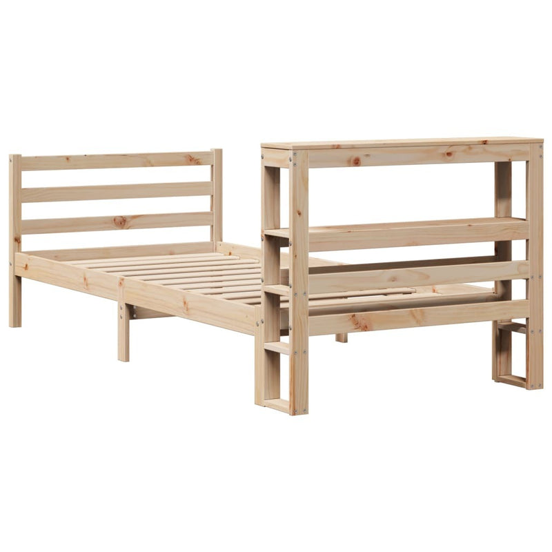 Bed Frame without Mattress 100x200 cm Solid Wood Pine