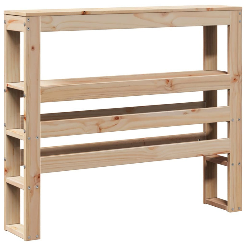 Bed Frame without Mattress 100x200 cm Solid Wood Pine