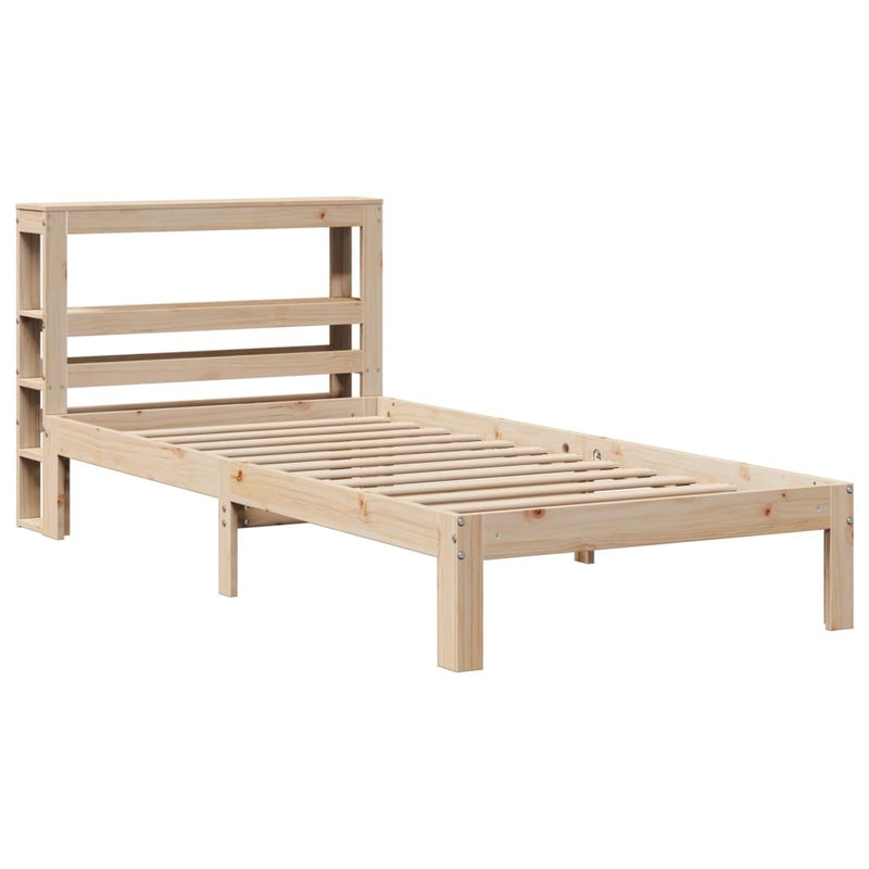 Bed Frame with Headboard without Mattress 75x190 cm Small Single