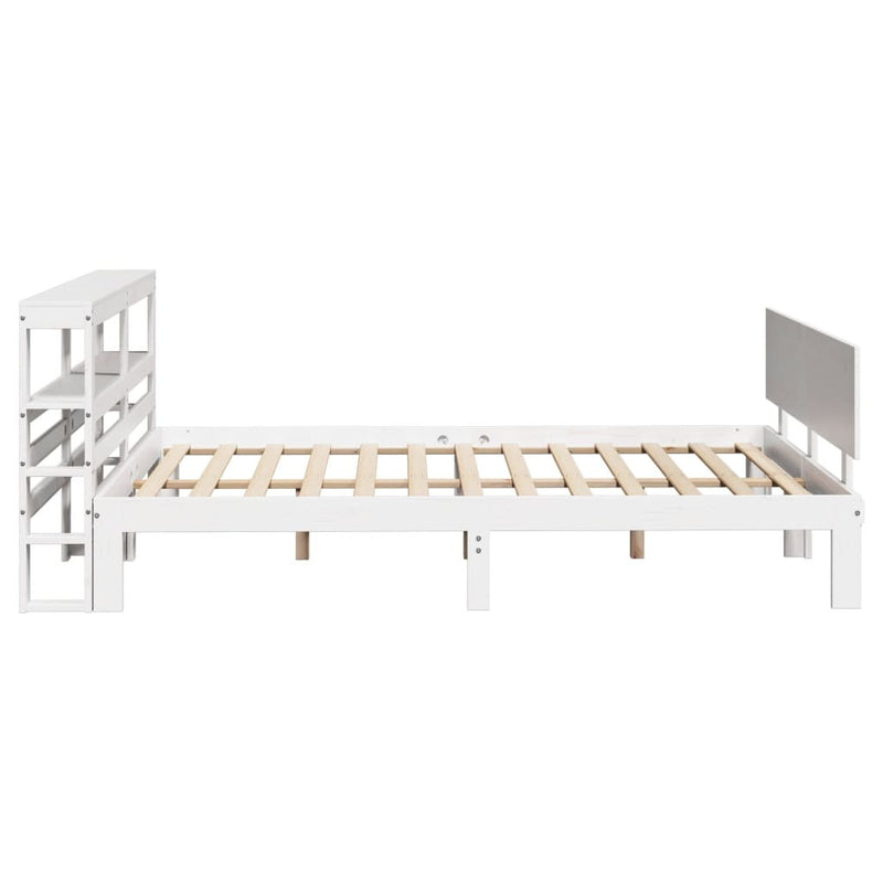 Bed Frame with Headboard without Mattress White 120x200 cm