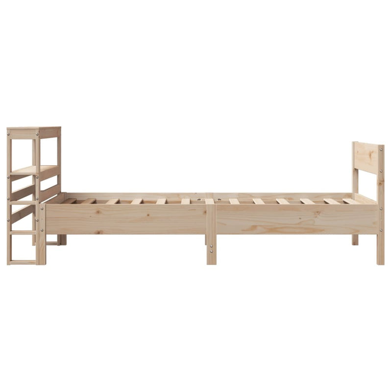 Bed Frame without Mattress 75x190 cm Small Single Solid Wood Pine