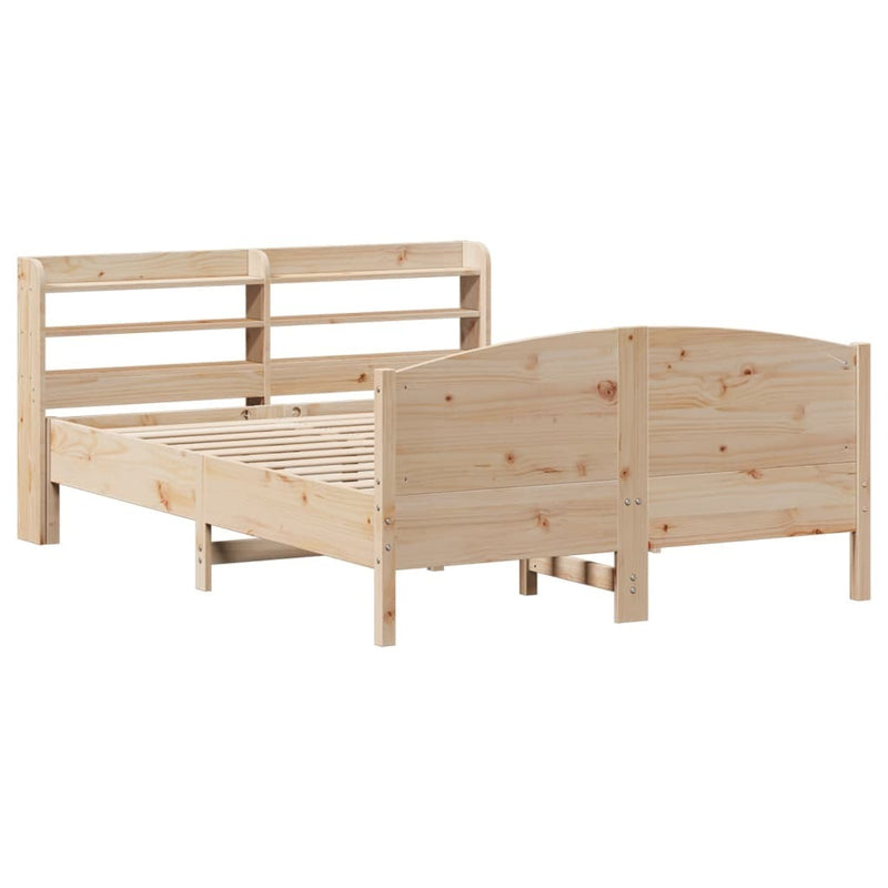 Bed Frame without Mattress 120x190 cm Small Double Solid Wood Pine