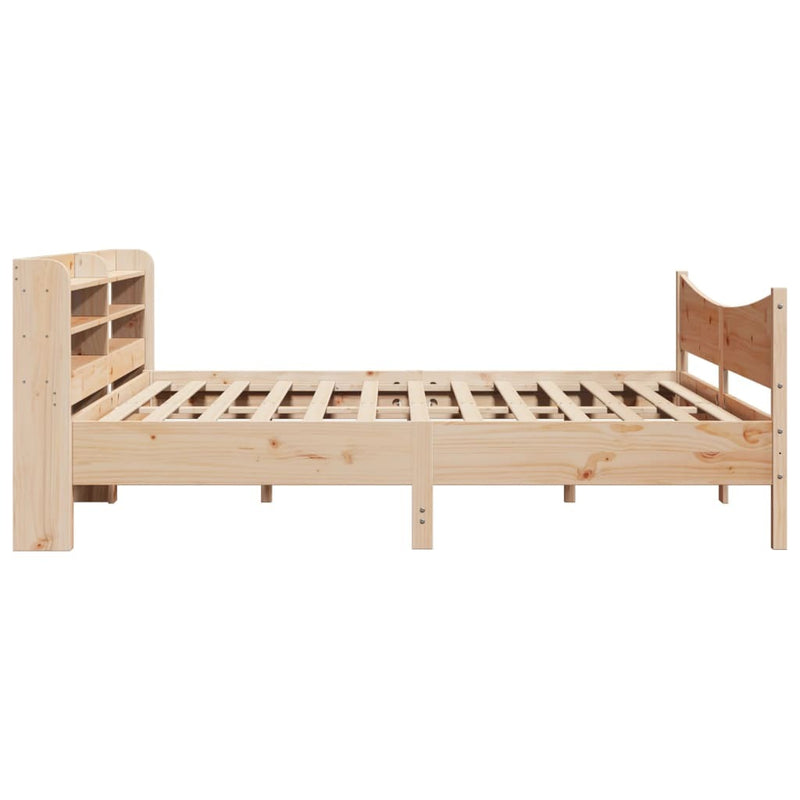 Bed Frame with Headboard 180x200 cm Super King Solid Wood Pine