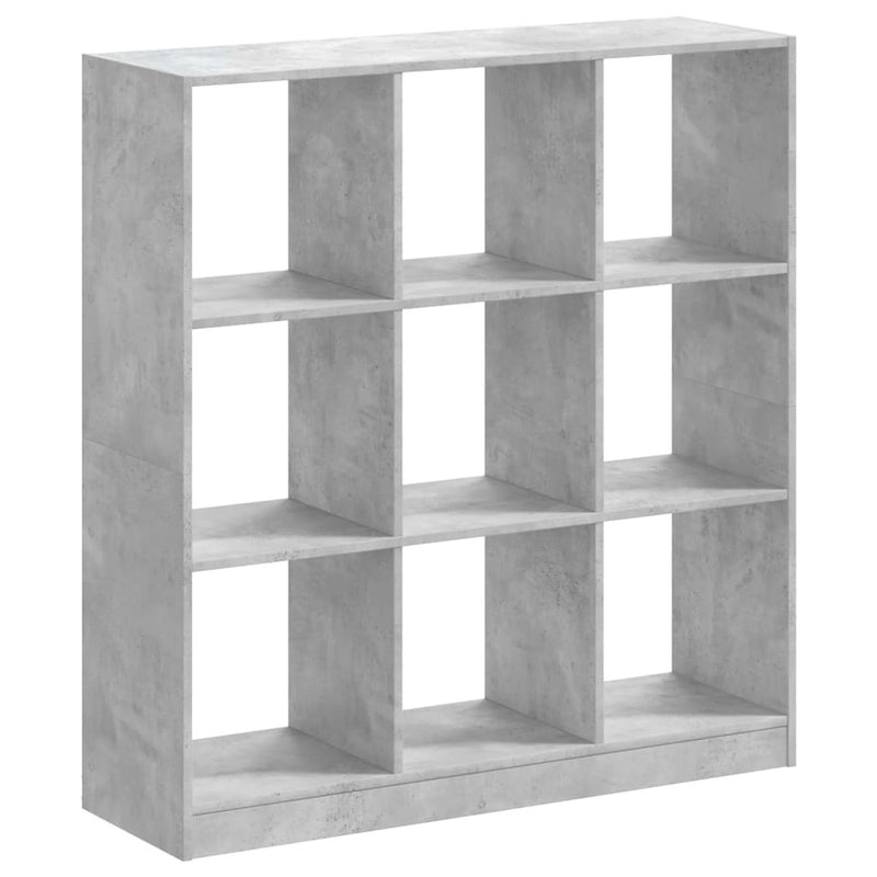 Bookcase Concrete Grey 102x32x108 cm Engineered Wood