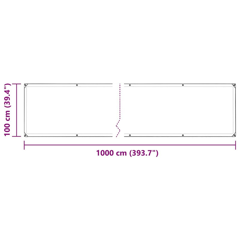 Plant Cover with Eyelets 1x10 m PVC