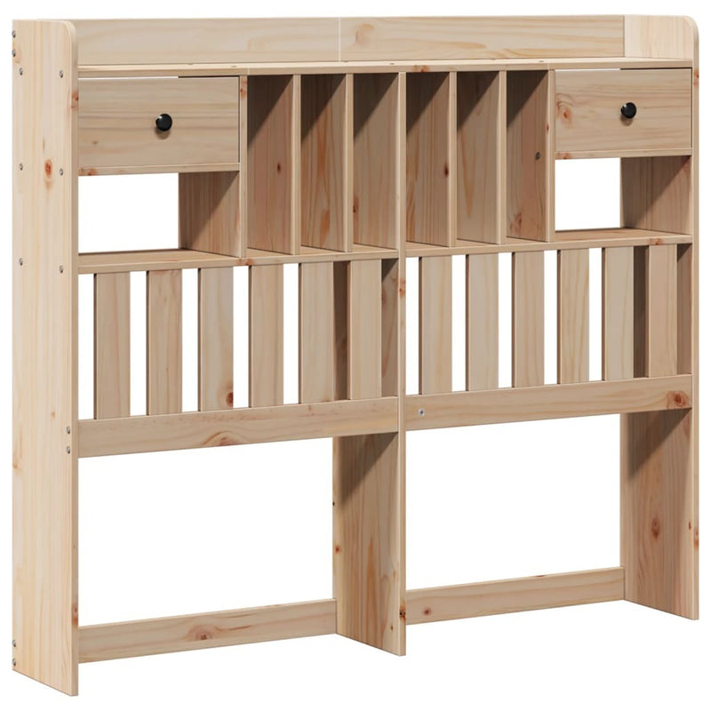 Bookcase Bed without Mattress 120x200 cm Solid Wood Pine