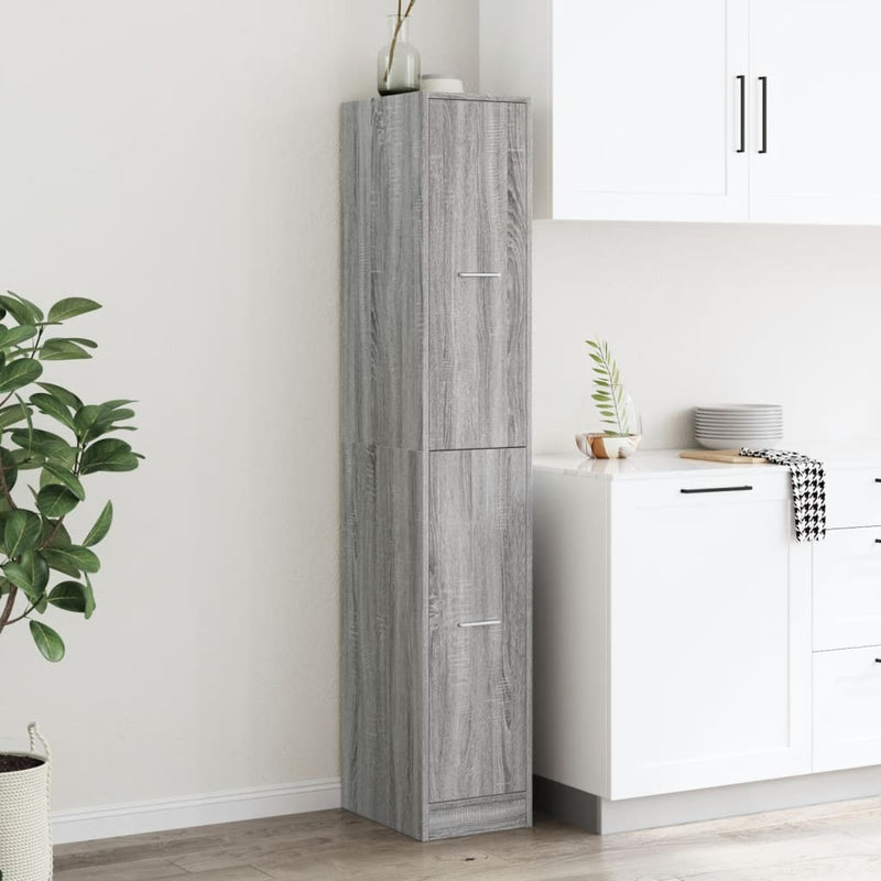 Apothecary Cabinet?Grey Sonoma 30x41x174.5 cm Engineered Wood