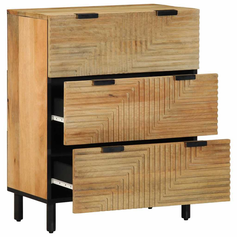 Sideboards 2 pcs Brown 60x33x75 cm Solid Wood Mango