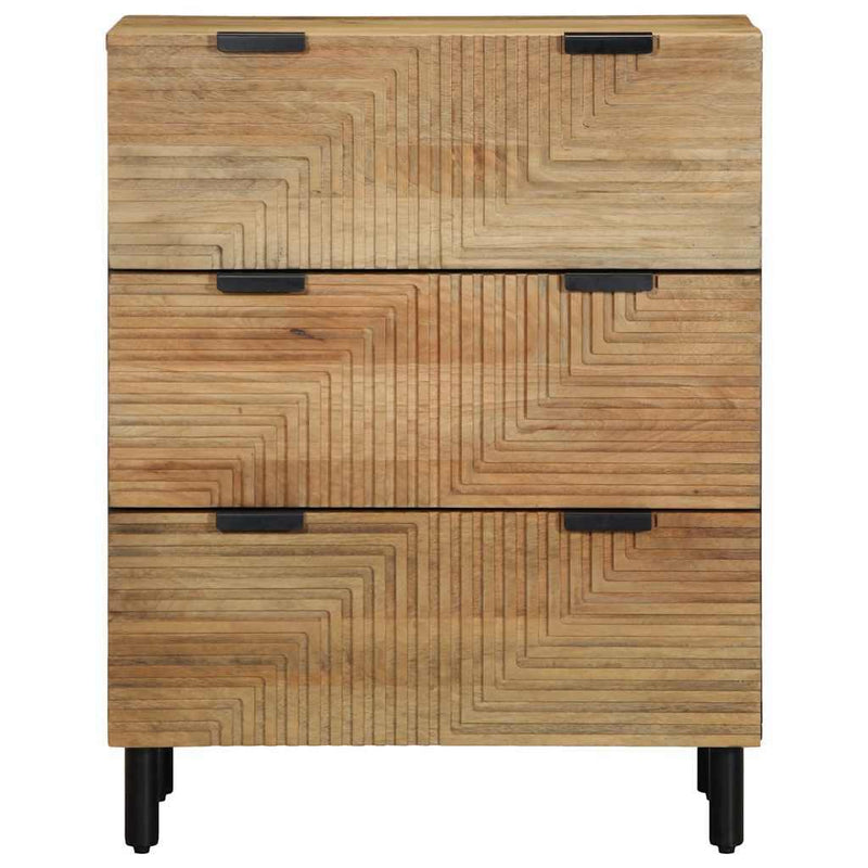 Sideboards 2 pcs Brown 60x33x75 cm Solid Wood Mango