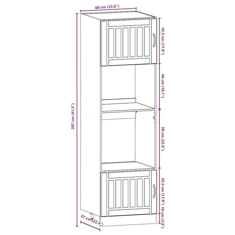 7 Piece Kitchen Cabinet Set Kalmar High Gloss White Engineered Wood