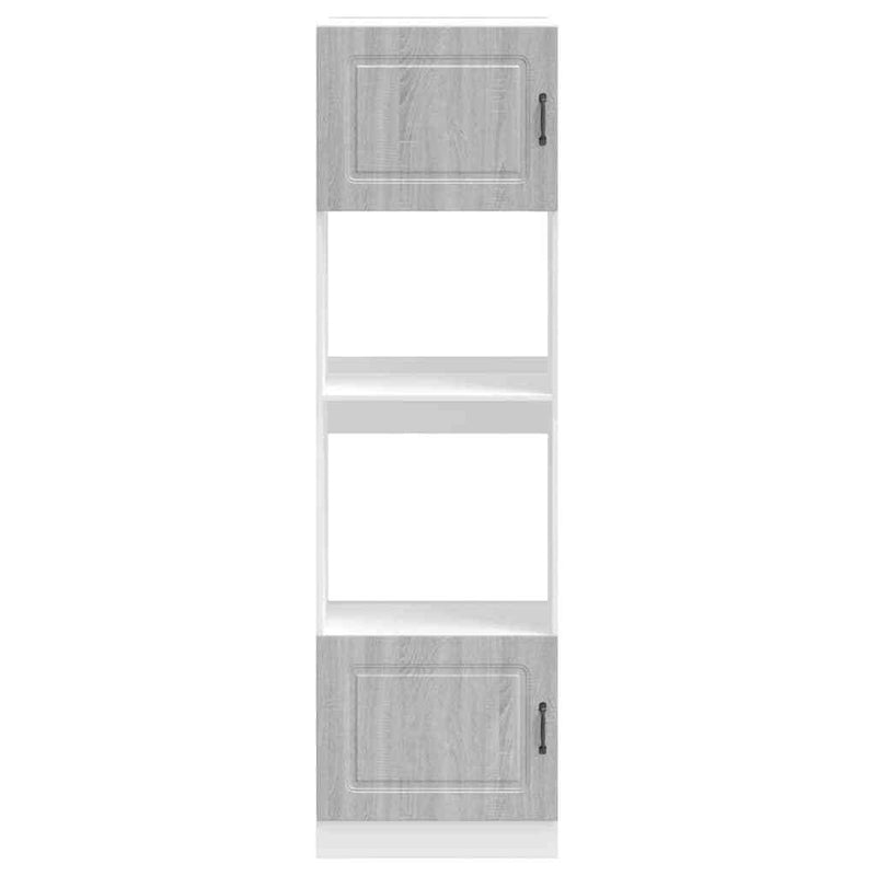 Oven Cabinets 2 pcs Lucca Grey Sonoma Engineered Wood