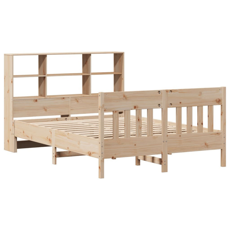 Bed Frame without Mattress 140x200 cm Solid Wood Pine