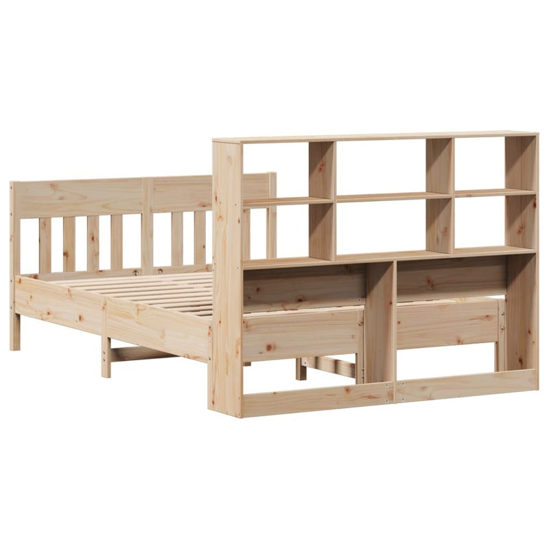 Bed Frame without Mattress 140x200 cm Solid Wood Pine