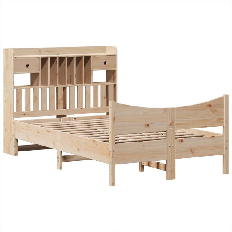 Bed Frame without Mattress 120x200 cm Solid Wood Pine