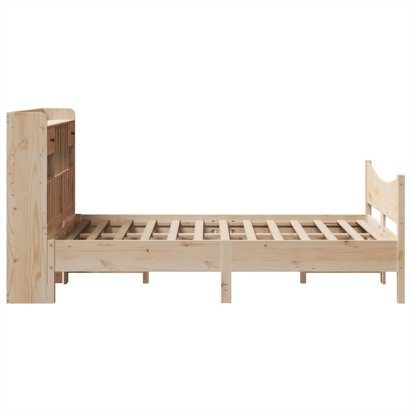 Bed Frame without Mattress 120x200 cm Solid Wood Pine