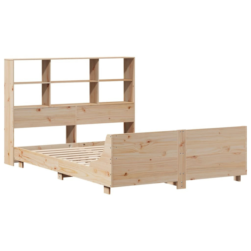 Bed Frame without Mattress 140x200 cm Solid Wood Pine