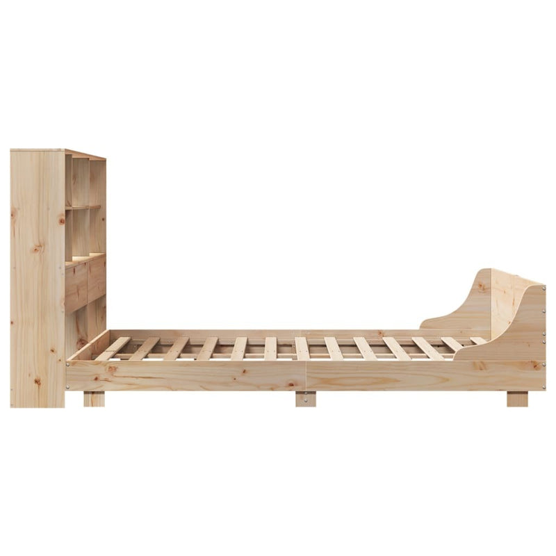 Bed Frame without Mattress 140x200 cm Solid Wood Pine