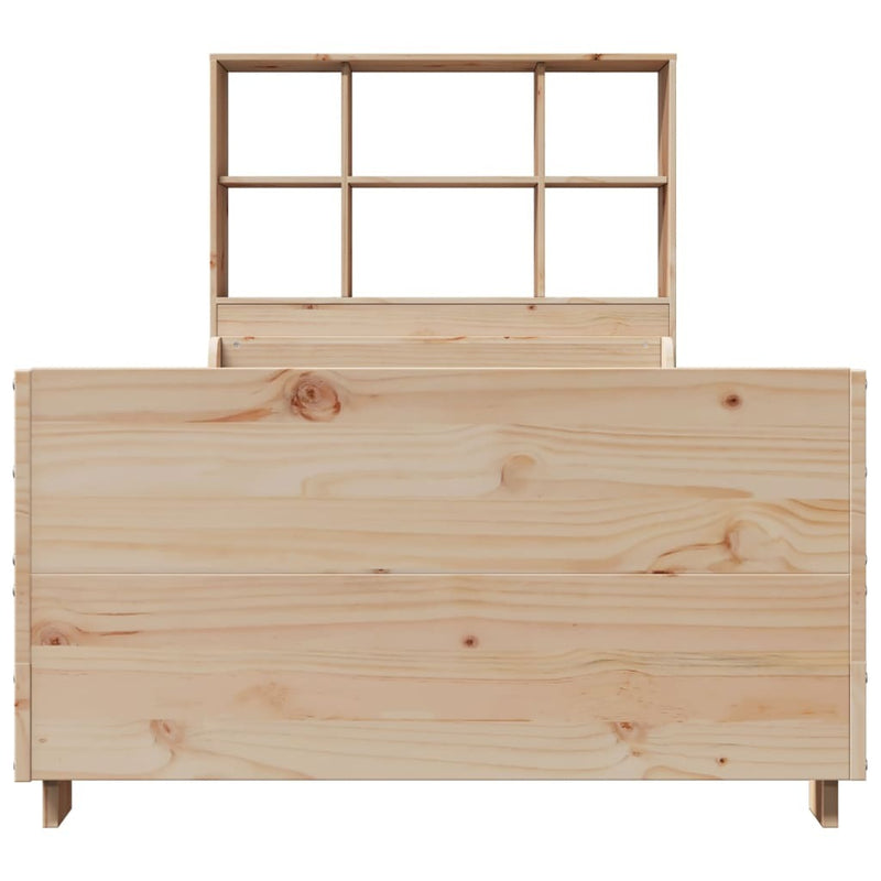 Bookcase Bed without Mattress 100x200 cm Solid Wood