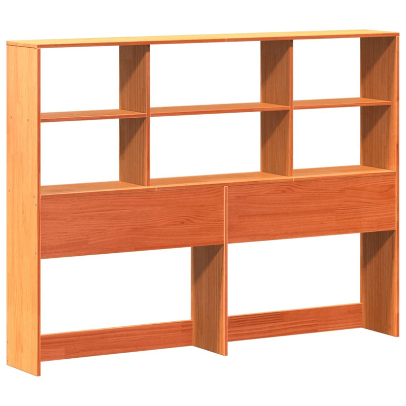 Bookcase Bed without Mattress Wax Brown 120x200 cm Solid Wood