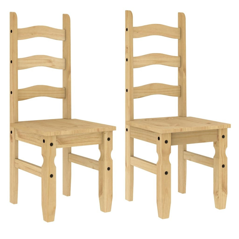 3 Piece Dining Set Panama Solid Wood Pine