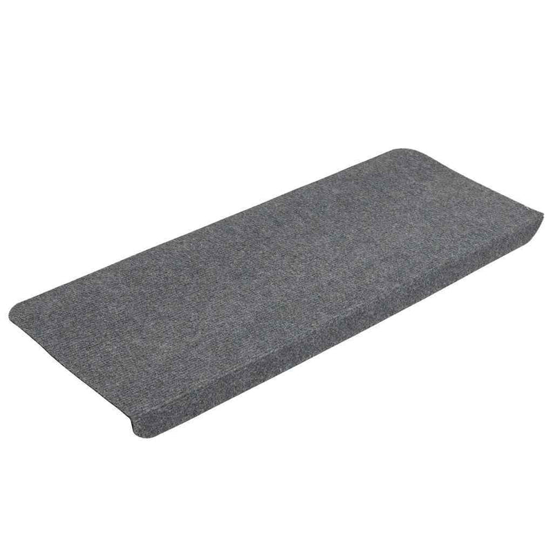 Stair Mats Self-adhesive 30 pcs Grey 65x24.5x3.5 cm