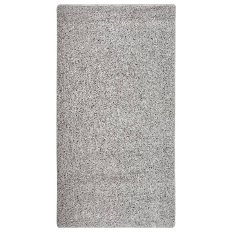 Shaggy Rug Light Grey 80x150 cm Anti Slip