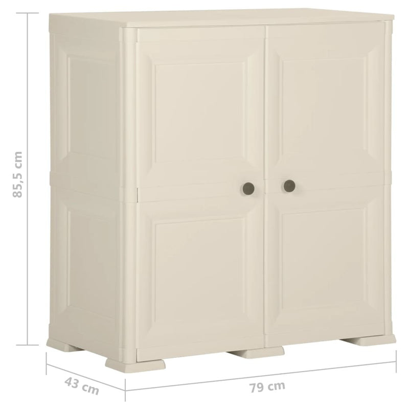 Plastic Cabinet 79x43x85.5 cm Wood Design Vanilla Ice