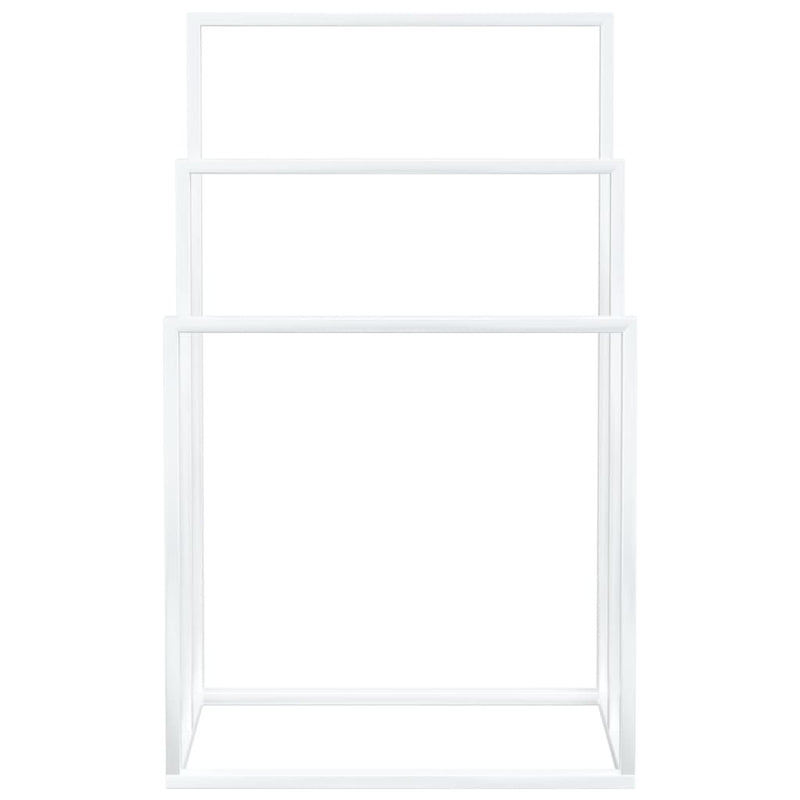 Freestanding Towel Rack White 48x24x79 cm Iron