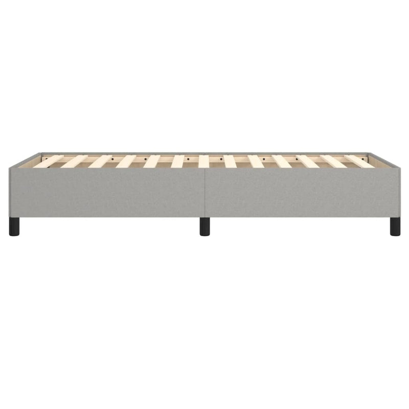 Bed Frame without Mattress Light Grey 90x190 cm Single Single Fabric