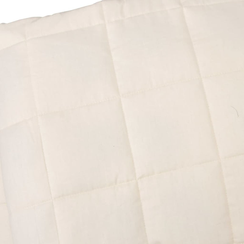 Weighted Blanket Light Cream 155x220 cm 7 kg Fabric