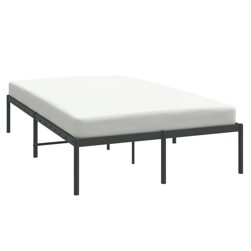 Metal Bed Frame without Mattress Black 120x200cm