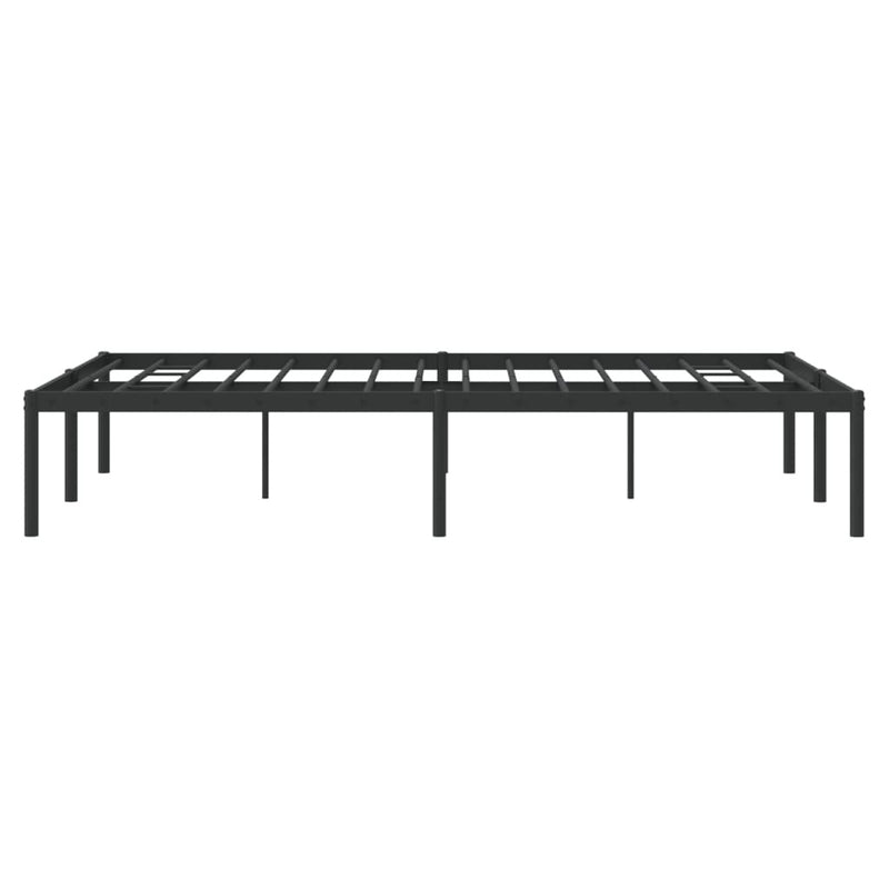 Metal Bed Frame without Mattress Black 120x200cm