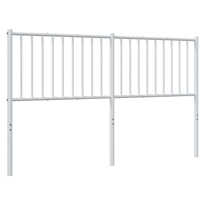 Metal Headboard White 150 cm