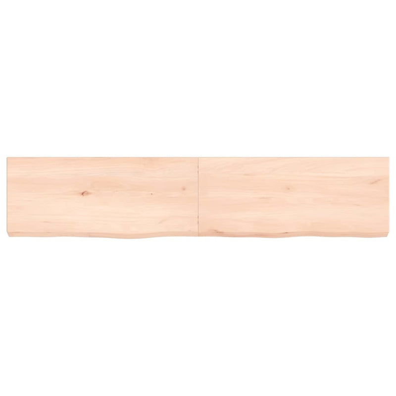 Wall Shelf 140x30x(2-6) cm Untreated Solid Wood Oak